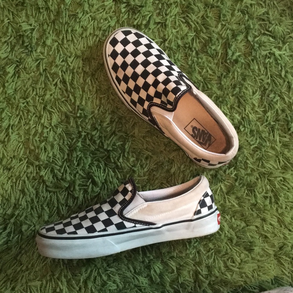 Vans “off the wall” CHECKERBOARD Slip-Ons